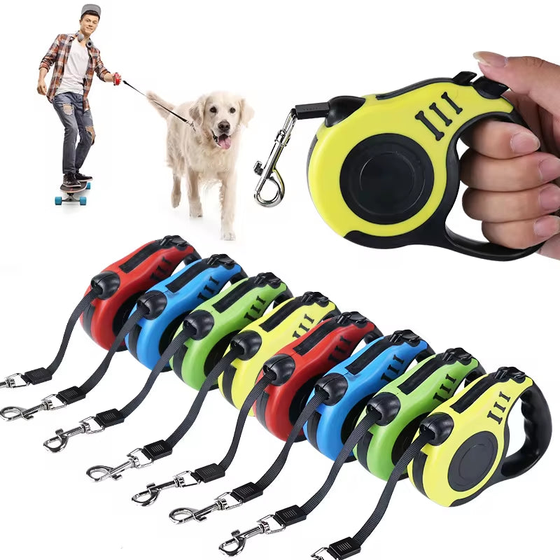 3 Meters / 5 Meters Retractable Dog Leash (Sm | Med | L)