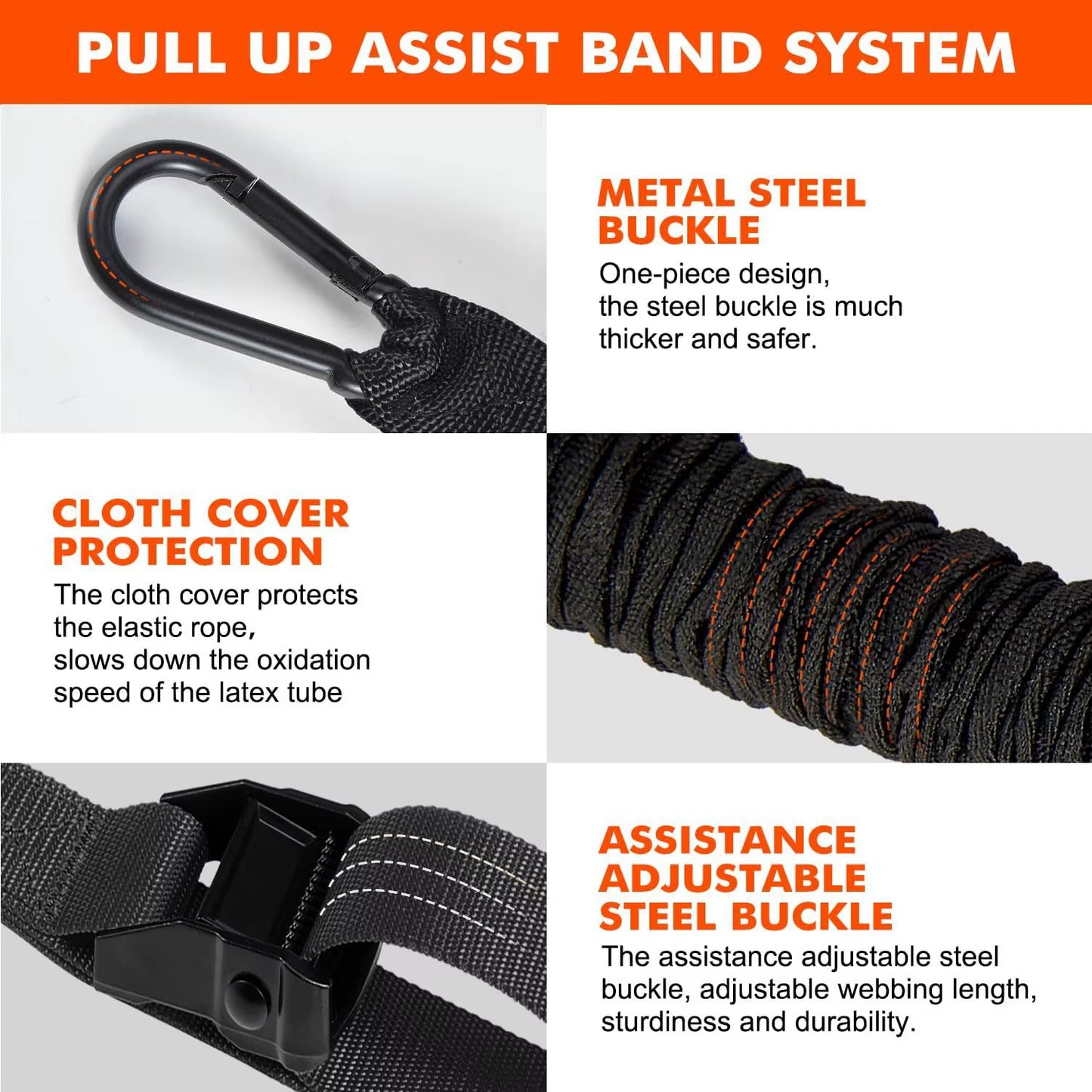 Power Trainer Pull-up Elastic Rope Set