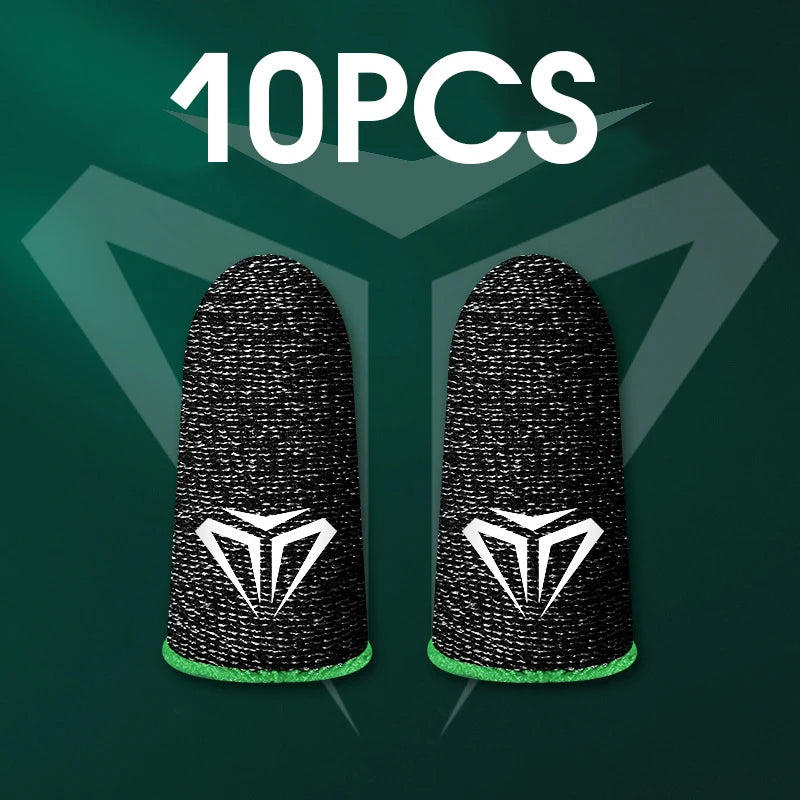 10Pcs Mobile Game Fingertip Gloves for PUBG Gamer Sweatproof Anti-Slip Touch Screen