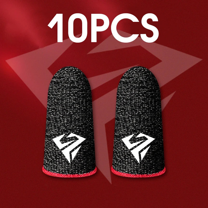 10Pcs Mobile Game Fingertip Gloves for PUBG Gamer Sweatproof Anti-Slip Touch Screen