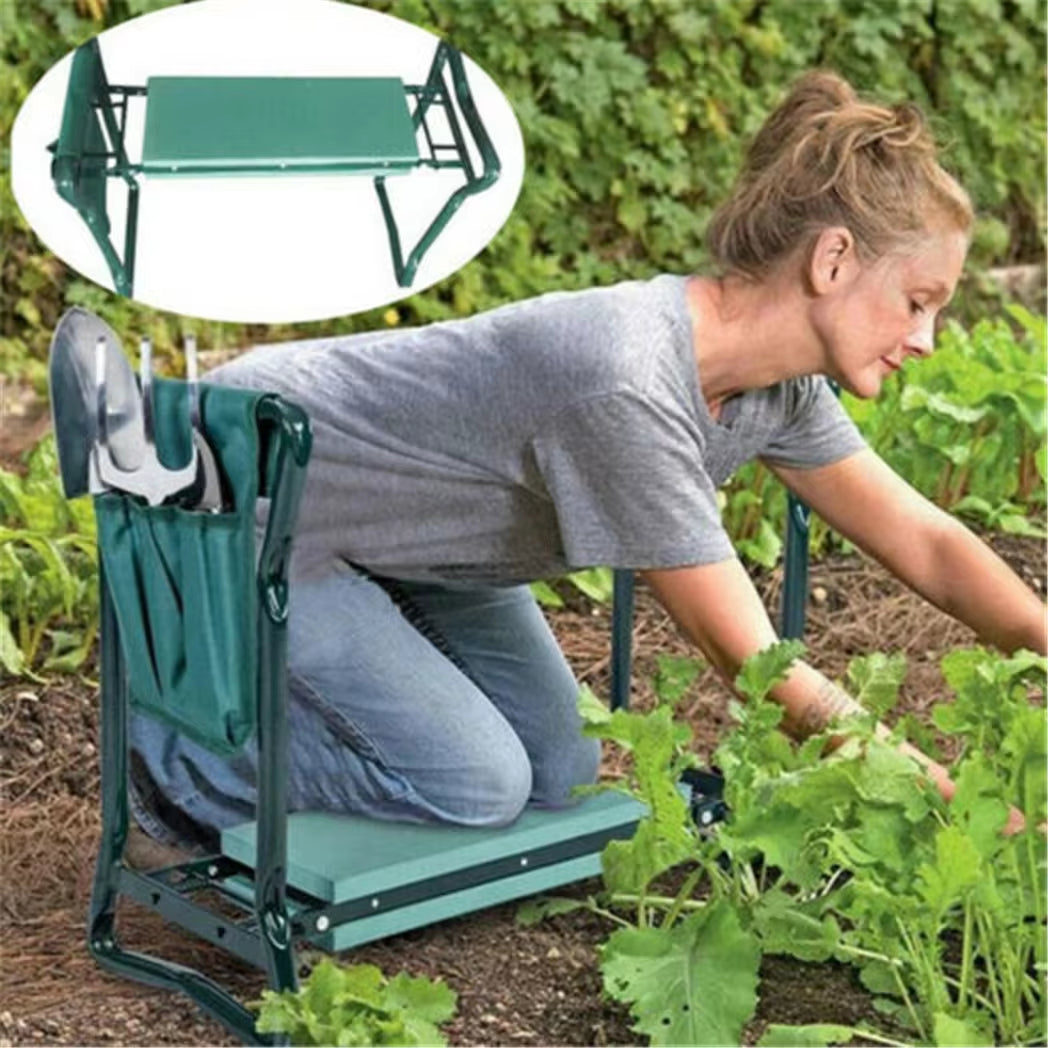 Heavy Duty Foldable Upgraded Garden Padded Kneeling Stool