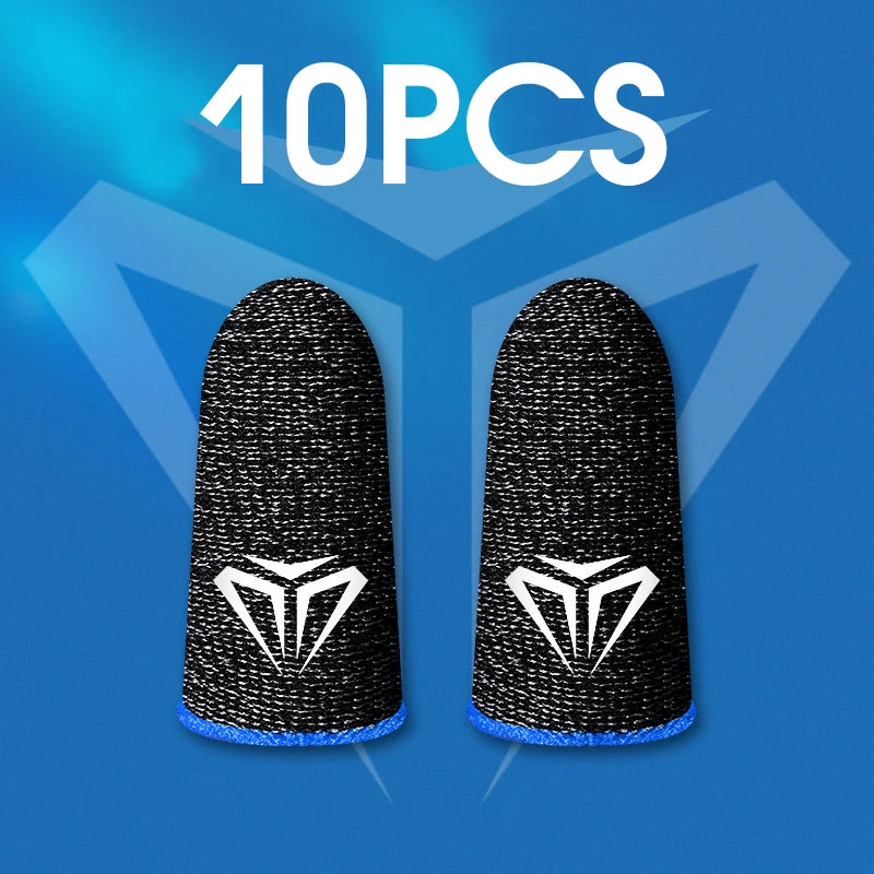 10Pcs Mobile Game Fingertip Gloves for PUBG Gamer Sweatproof Anti-Slip Touch Screen