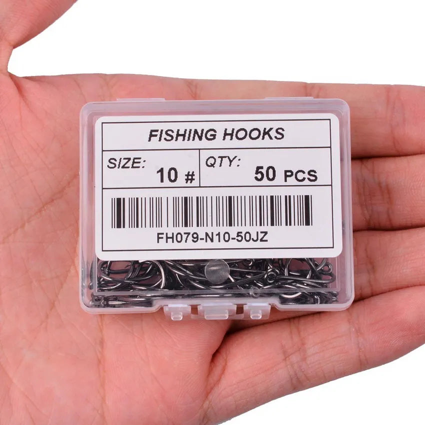 50Pcs / 20Pcs / Size 2-22# Ring Eye Japan Fishhooks