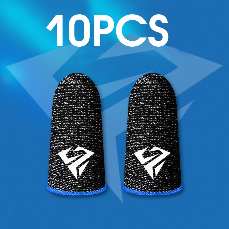 10Pcs Mobile Game Fingertip Gloves for PUBG Gamer Sweatproof Anti-Slip Touch Screen