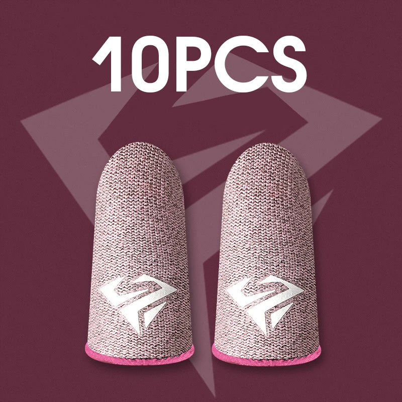 10Pcs Mobile Game Fingertip Gloves for PUBG Gamer Sweatproof Anti-Slip Touch Screen