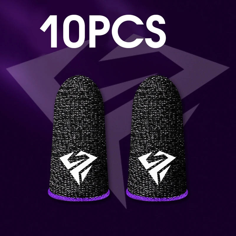 10Pcs Mobile Game Fingertip Gloves for PUBG Gamer Sweatproof Anti-Slip Touch Screen