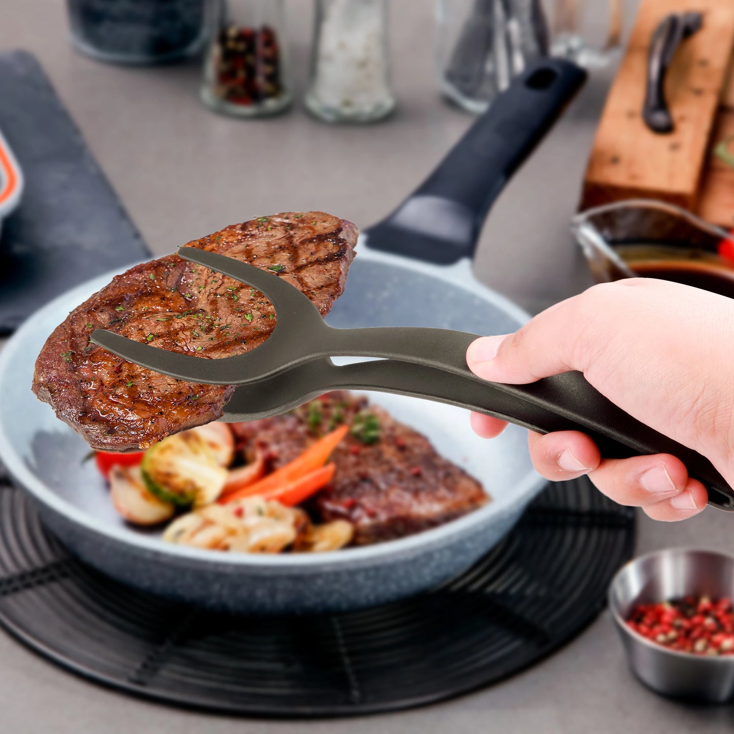 Grip-Flip Spatula (Eggs, pancakes, steaks)