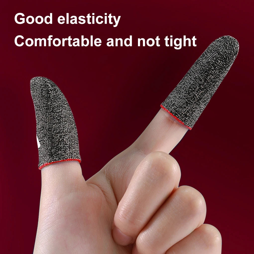 10Pcs Mobile Game Fingertip Gloves for PUBG Gamer Sweatproof Anti-Slip Touch Screen
