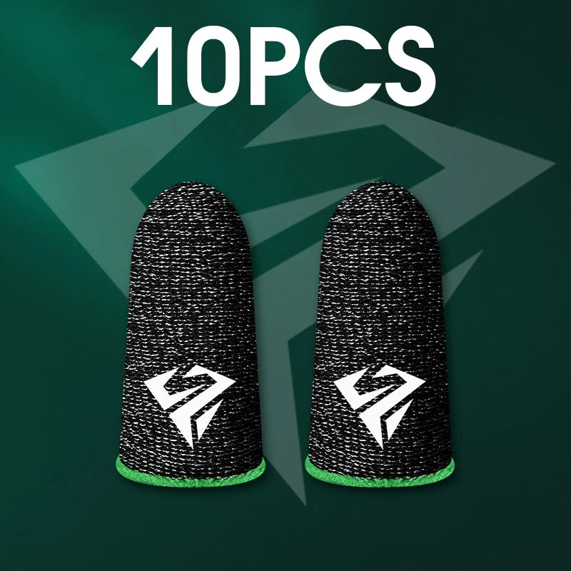 10Pcs Mobile Game Fingertip Gloves for PUBG Gamer Sweatproof Anti-Slip Touch Screen