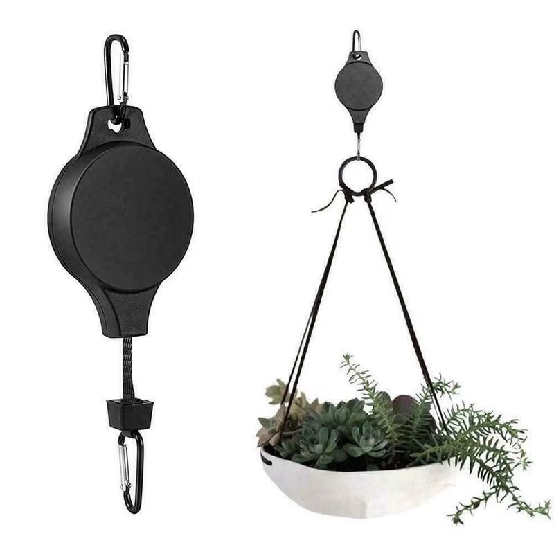 Retractable Adjustable Plant Hanger for Pots and Birds Feeder