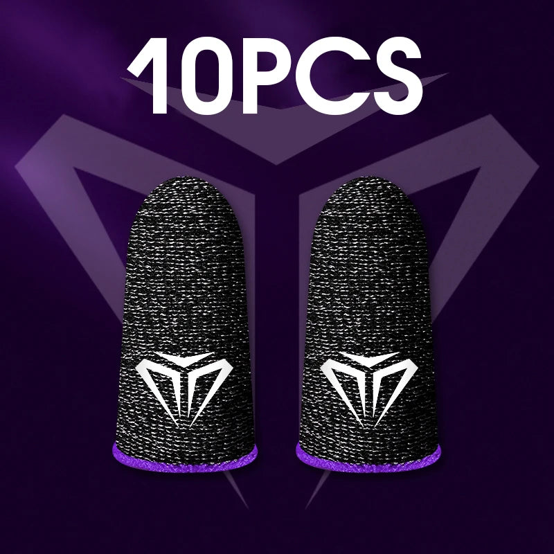 10Pcs Mobile Game Fingertip Gloves for PUBG Gamer Sweatproof Anti-Slip Touch Screen