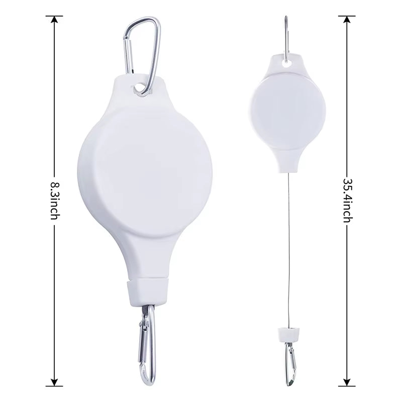 Retractable Adjustable Plant Hanger for Pots and Birds Feeder