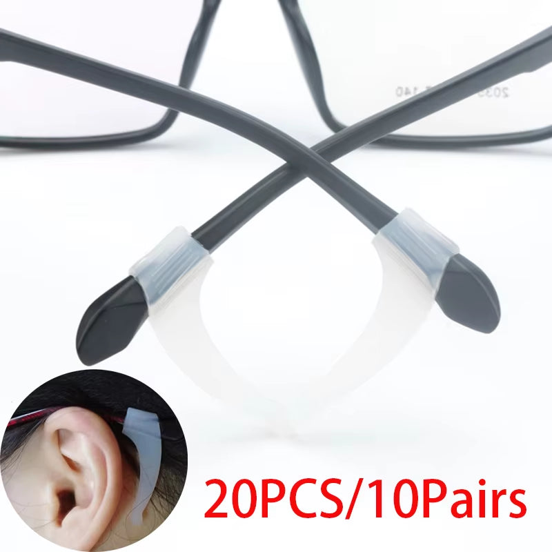 20PCS Silicone Anti-Slip Ear Grip for Glasses