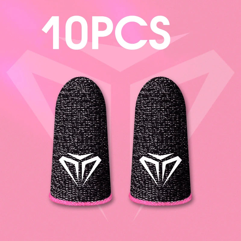 10Pcs Mobile Game Fingertip Gloves for PUBG Gamer Sweatproof Anti-Slip Touch Screen