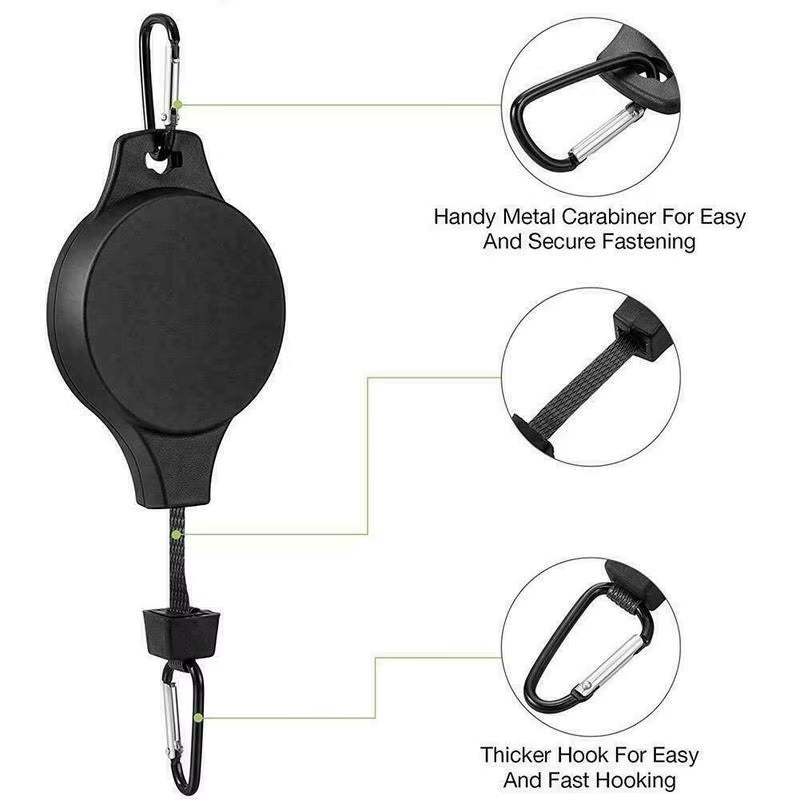 Retractable Adjustable Plant Hanger for Pots and Birds Feeder