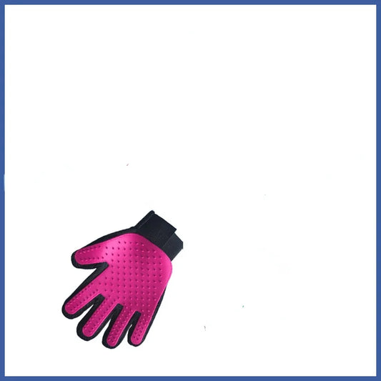 Rubber Glove-Brush Pet Hair Remover for Cats & Dogs